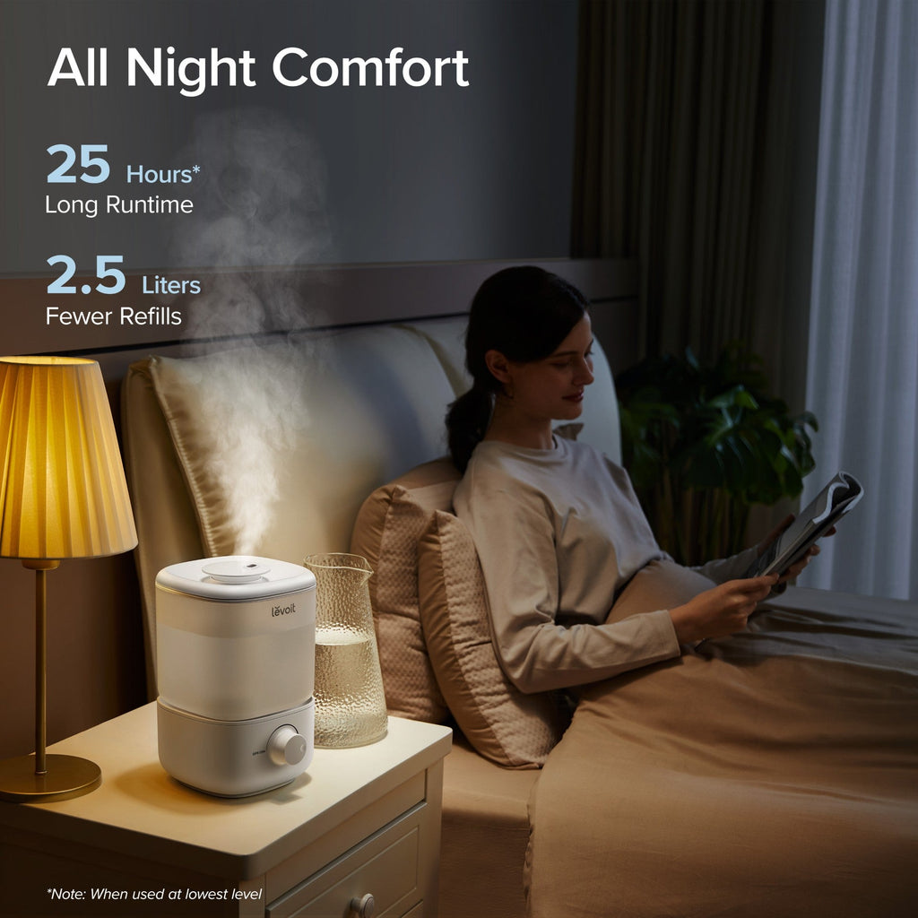 LEVOIT 2.5L Top Fill Humidifiers for Bedroom